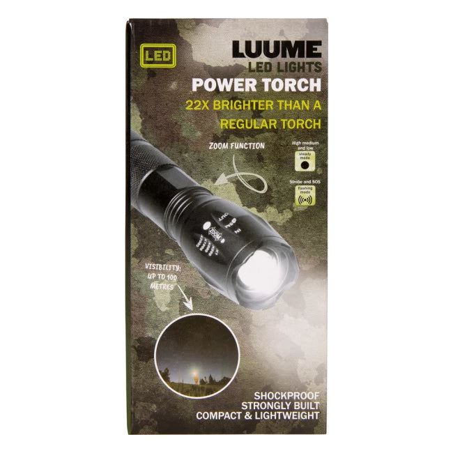 Luume LED Power Torch – 22x Helderder dan een Gewone Zaklamp