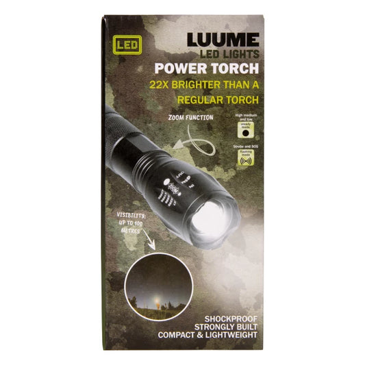 Luume LED Power Torch – 22x Helderder dan een Gewone Zaklamp