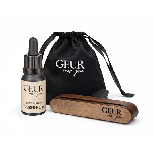 Autoparfum Geurset Amber Noir