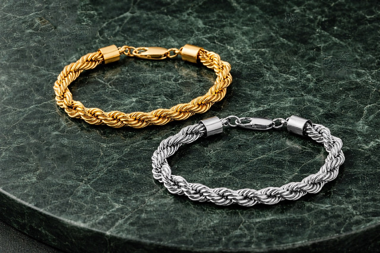 TIVARO Armband Twist Goud of zilver – Roestvrij Staal